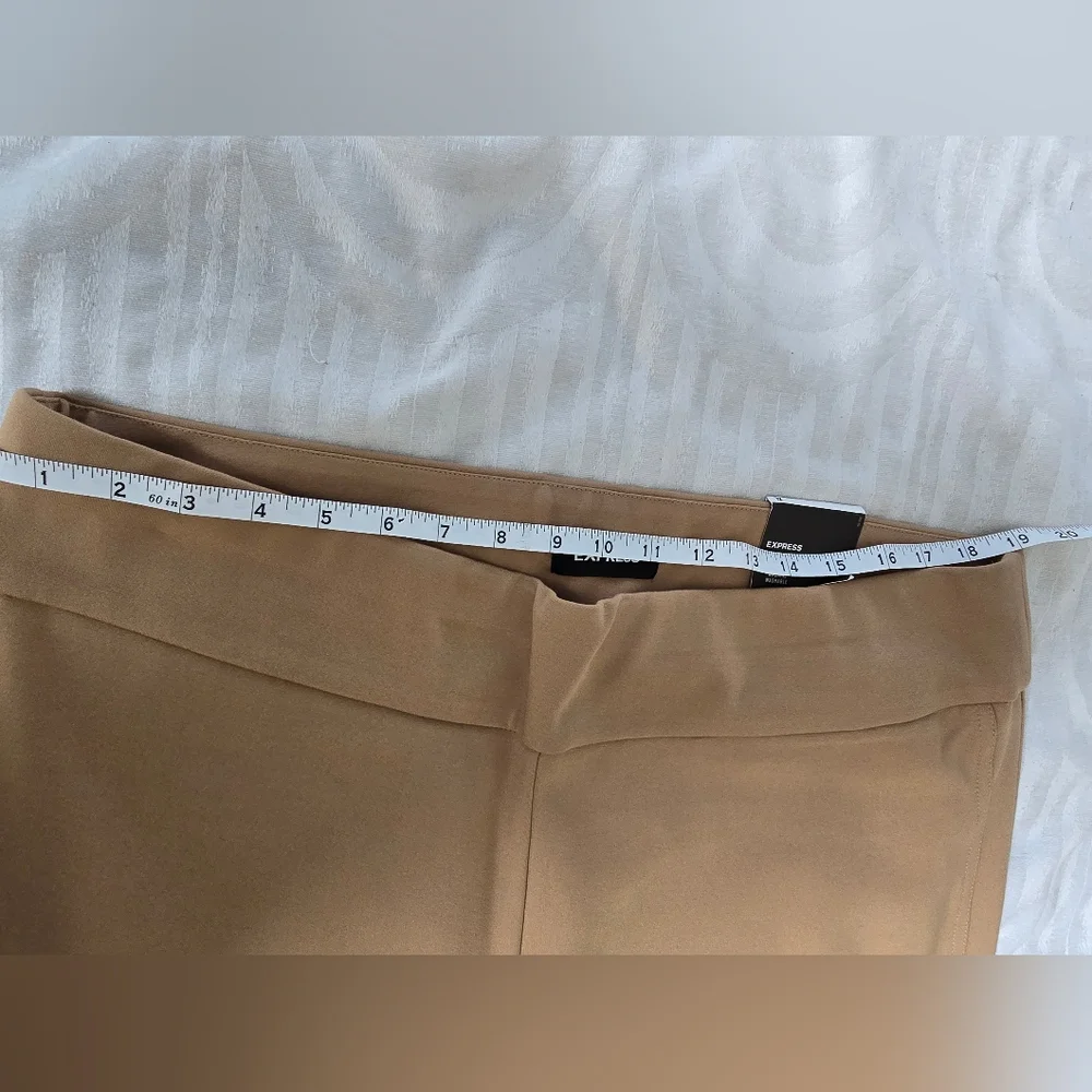 Express Tan Straight Leg Pants - Picture 3 of 5
